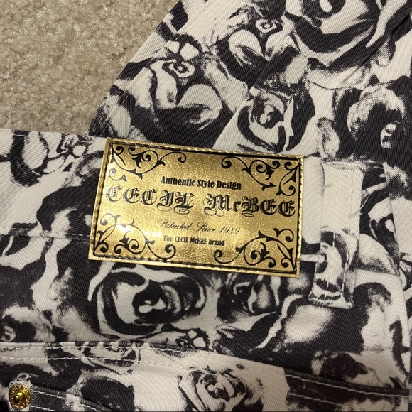 Cecil McBee Japanese Floral Skinny Jeans - Picture 5 of 9